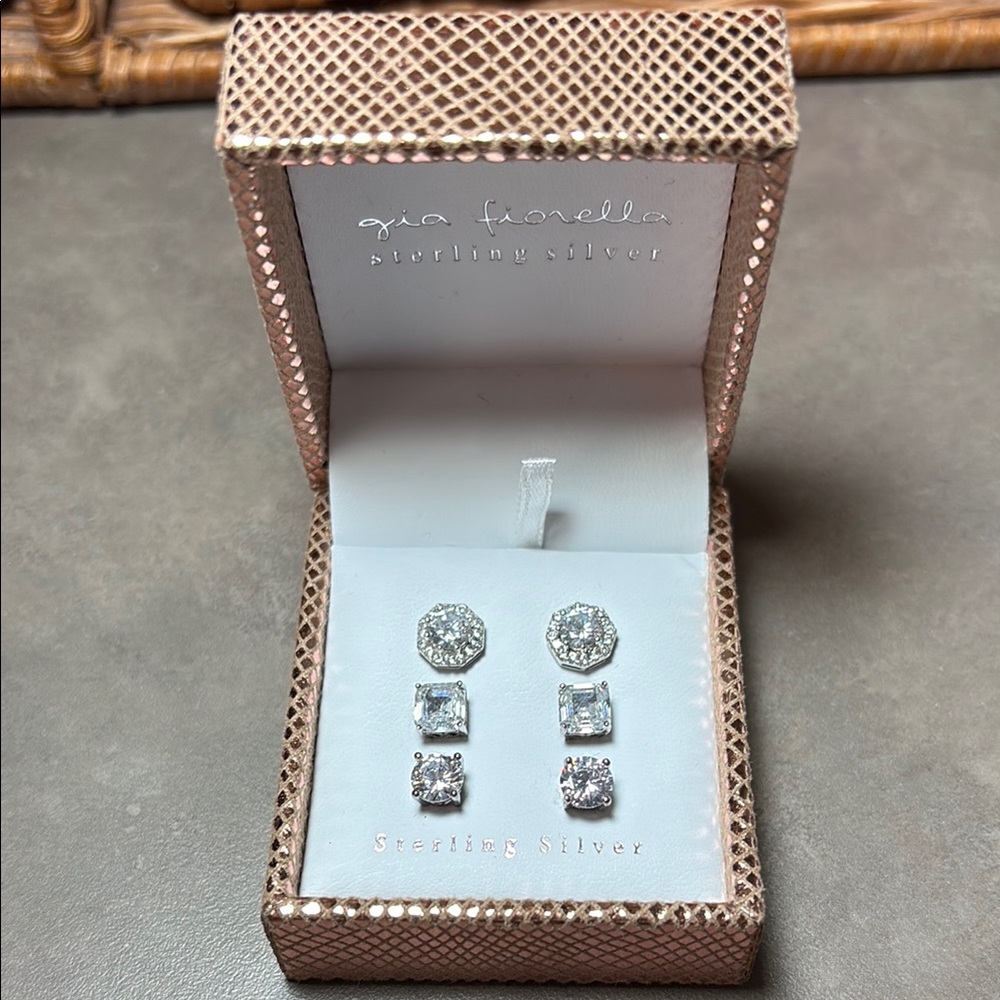 Sterling Silver Earrings Set